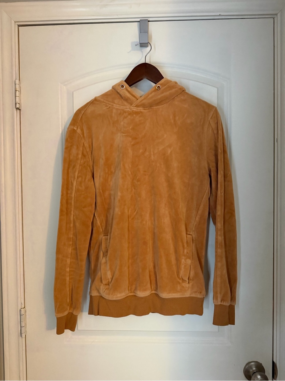 Sean John Velour Hoodie - Tan/Caramel